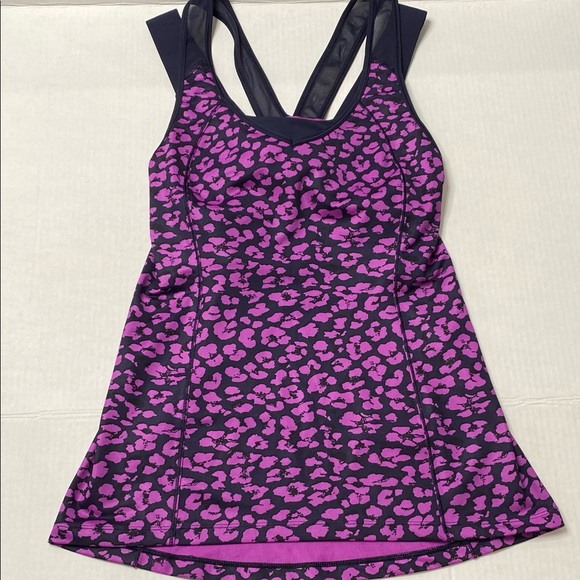 Lululemon Super Sports Tank Cheetah Size 6 - Picture 2 of 9